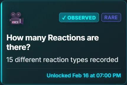 Visualization of the Chaos Event System tracking physics interaction events in real-time