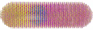 Atomistic Model of a CdS/ZnSe dot-in-rod heteronanostructure